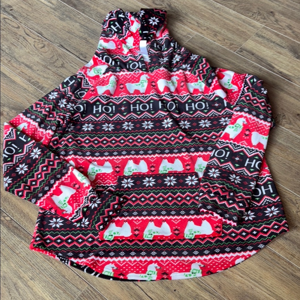 No Boundaries Festive Red and Black Sweater